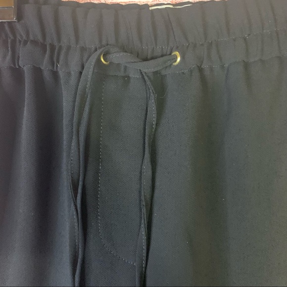 Michael Michael Kors Black Zipper Drawstring Pants Size 00 - Picture 4 of 7